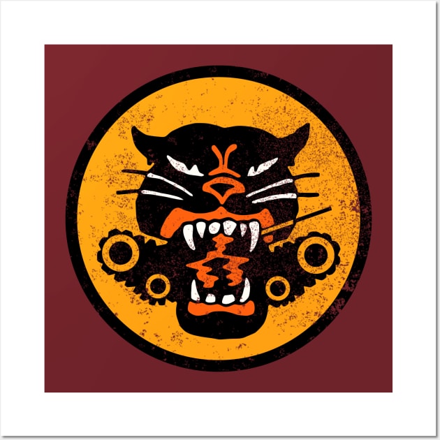 Tank Destroyer Patch (distressed) Wall Art by TCP